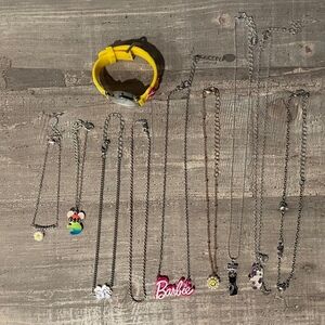 Little Girls Watch Bracelets Necklaces Bundle Fashion Jewelry Nickle Free